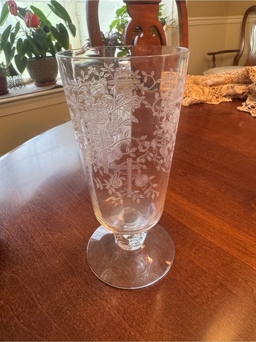 Heisey Olympiad ICE TEA 6-3/8" tall Clear Crystal Elegant Glass #3404